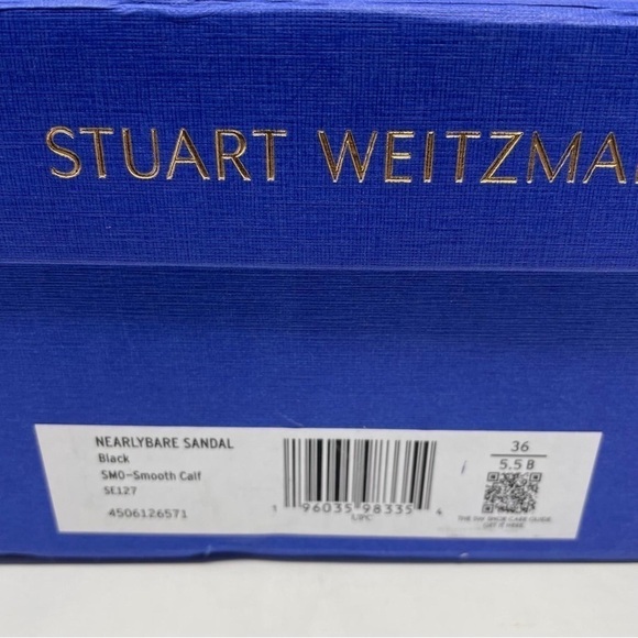 Stuart Weitzman Nearlybare Ankle Strap Leather Sandals - NWT - Picture 13 of 15